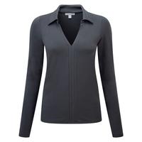 Collared Jersey Top (SLATE GREY / 08)