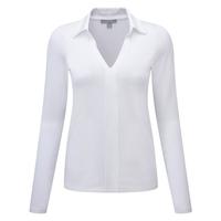 Collared Jersey Top (White / 12)