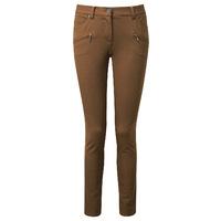 Cotton Stretch Zip Pocket Trousers (Walnut / 18)