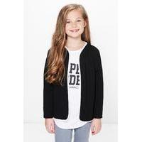 Contrast Binding Blazer - black