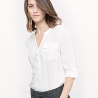 Collarless Shirt