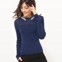 Cotton Polo Collar Jumper