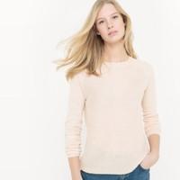 cottonlinen crew neck jumper