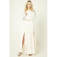 contemporary satin maxi skirt