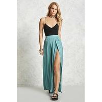 contemporary satin maxi skirt