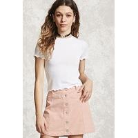 corduroy mini skirt