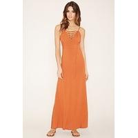 Contemporary Lace-Up Maxi Dress