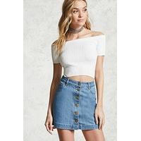 Contemporary Denim Mini Skirt