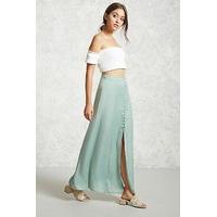 contemporary satin maxi skirt