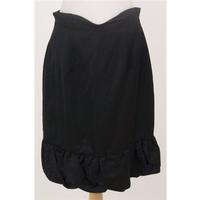 Coast, size 12, black satin skirt