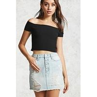 Contemporary Denim Mini Skirt