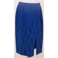 country casuals size 16 blue calf length skirt