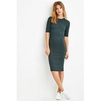 Contemporary Ribbed Knit Bodycon Dress