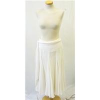 Coast - Size: 14 - Cream / ivory Ruffle Long skirt