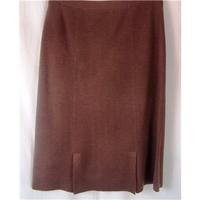 Country Casuals Size M Mid Brown Knee length skirt