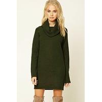 cowl neck jumper dress