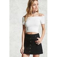 Contemporary Denim Mini Skirt