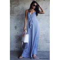 contemporary satin maxi dress