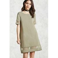 Contemporary Mesh-Cutout Dress