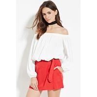 Contemporary Belted Mini Skirt