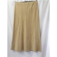 Country Casuals - Size: 14 - Fawn Suede feel Long skirt