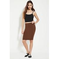 cotton blend pencil skirt