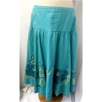 Coast - Size: 12 - Teal - Linen Long skirt