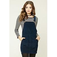 corduroy overall mini dress