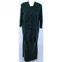 Country Casuals, size M dark green 3 piece skirt suit