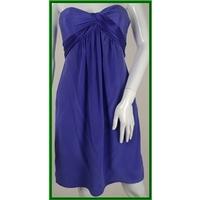 Coast - Size: 6 - Purple - Silk Strapless Baby-doll Style Dress