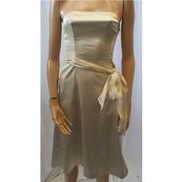 coast size 10 silky beige evening dress