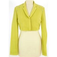 cos size eur 36 uk 8 daffodil yellow cropped jacket