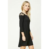 Contemporary Caged Swing Dress