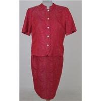 Country Casuals, size 14 pink paisley dress & jacket