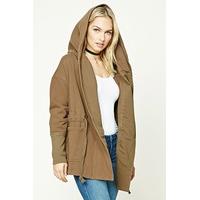 contemporary hooded wrap jacket