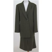 Country Casuals, size 18 dark green wool skirt suit