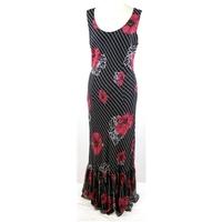 Country Casuals size: 14 black flowery long dress