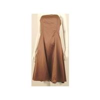 Coast, size 14 bronze strapless dress