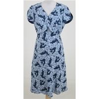 country casuals size 12 blue patterned dress with bolero