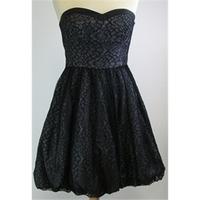 Coast, size 8 black lace strapless dress