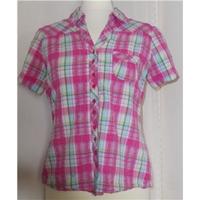 cotton trader size 10 multi coloured shirt