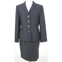 country casuals size 1012 grey skirt suit with black pattern