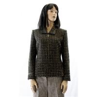 Country Casuals Size 12 Black and Beige Woolen Jacket