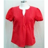 Cotton Traders red blouse Size 14