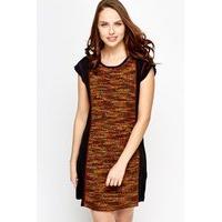 Contrast Panel Shift Dress