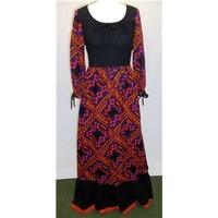 colin glascoe london size 14 blackflower pattern dress