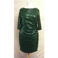Coast - Size: 16 - Green Sequined Cocktail dress