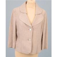 Country Casuals size 12 oatmeal linen jacket