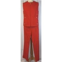 Concept K Size 16 Red Short Sleeved Shirt With Dress Pants Concept K - Size: 16 - Red - Trouser suit