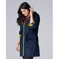 Contrast Colour Lightweight Parka